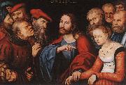 CRANACH, Lucas the Elder Christ and the Adulteress fgh china oil painting reproduction